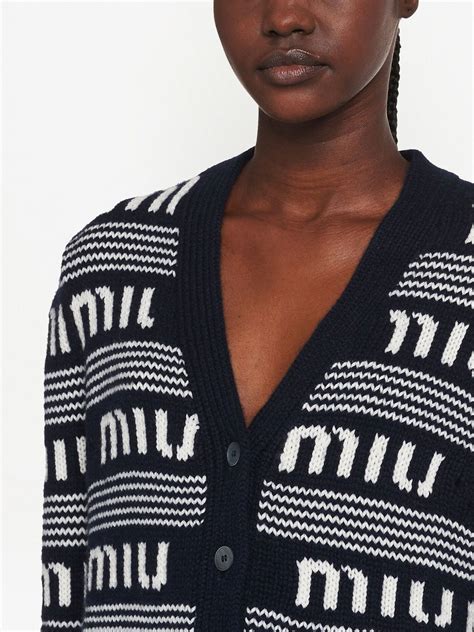 miu miu knit cardigan